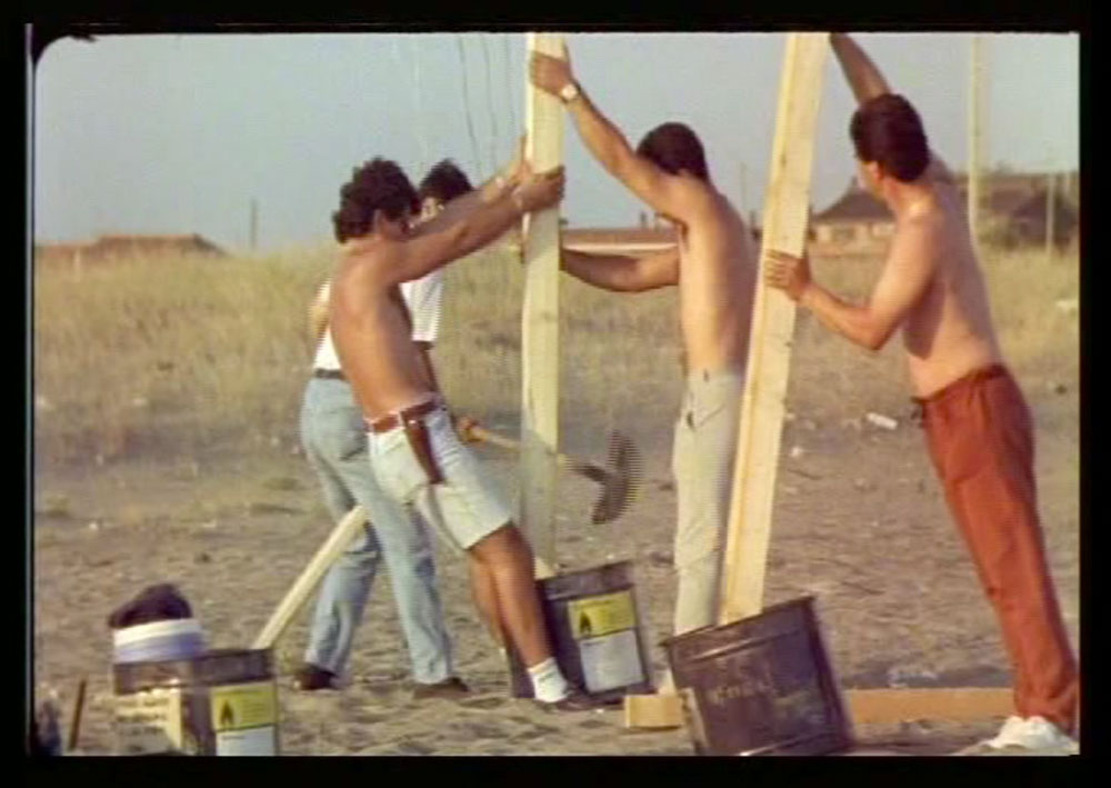 Ceryth Wyn Evans, Firework Text (Pasolini), (1999), 16mm film transferred to dvd, 15' 
Courtesy Collezione Sandretto Re Rebaudengo, Torino
