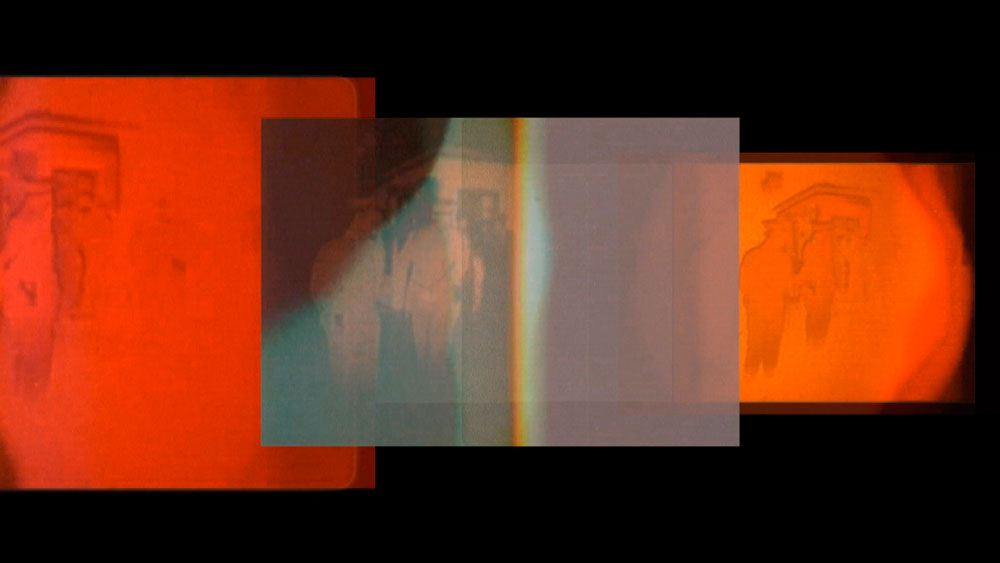 Threshold, (1972), 3 screen projection performance, 16 minutes. Courtesy the artist