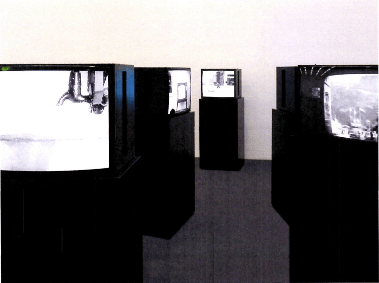 "TV Interruptions (7 TV Pieces): The Installation" at "Changing Channels: Art and Television 1963-1987, Museum of Modern Art (MUMOK), Vienna, 2010