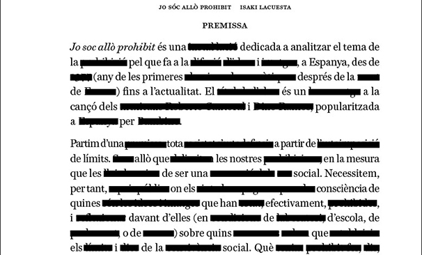 Jo soc allò prohibit