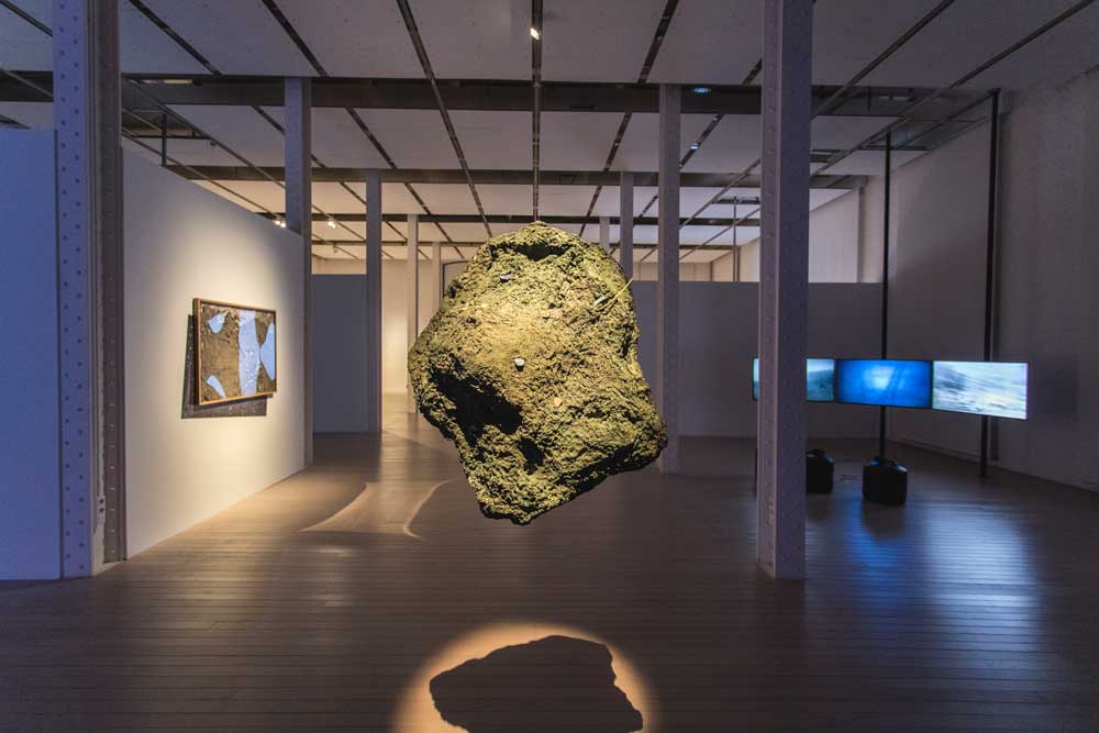'One Day I Stumbled Upon a Meteorite', group show. Installation view, Fabra i Coats - Contemporary Art Centre of Barcelona, LOOP Festival 2019. © Xavi Torrent