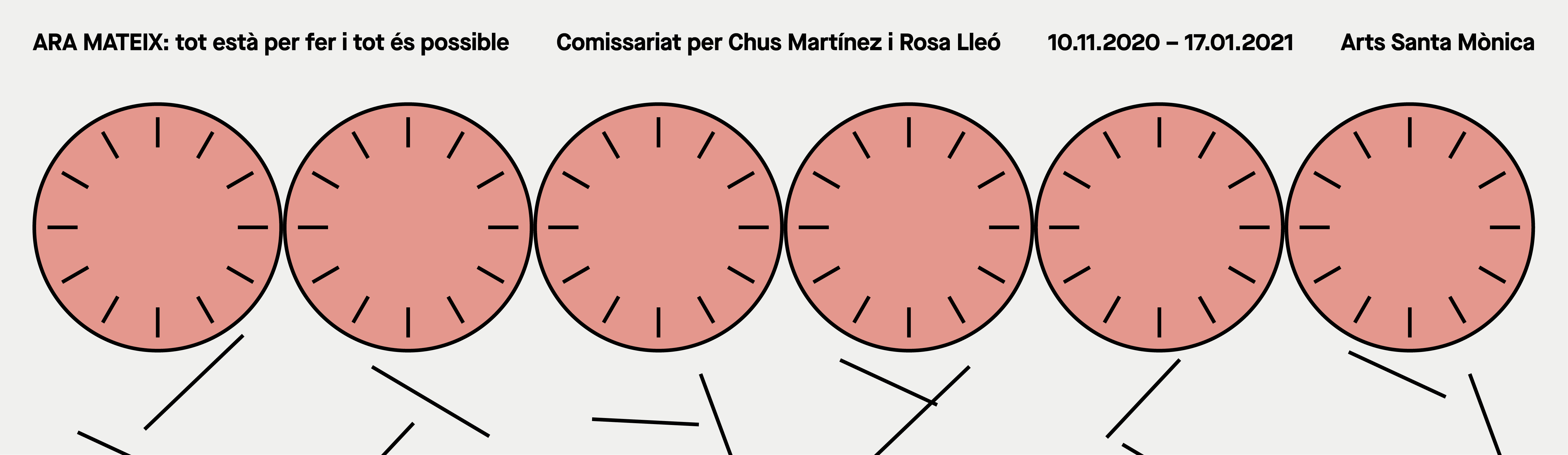 Design banner for Right Now: Everything is yet to be done and everything is possible [Ara mateix: Tot està per fer i tot és possible]
