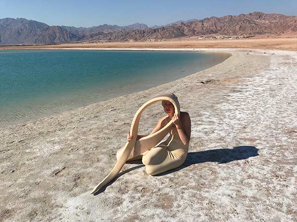 Still from  "A Snake Performance", Xenia Dranysh, film, 4 min, 2019. Courtesy of the artist.
