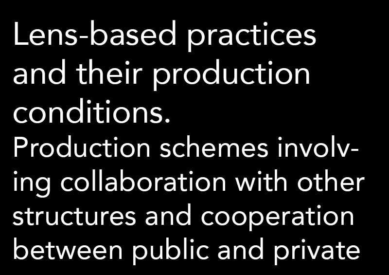 Lens-based practices and their production conditions.